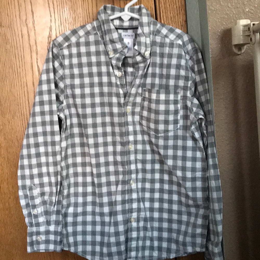 Boys size 8 button down shirt